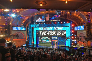 image of the nfl draft in Chicago